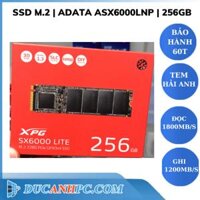 Ổ cứng SSD M2 Adata ASX6000LNP 256GB 2280 PCIe NVMe Gen 3×4 (Đọc 1800MB/s – Ghi 900MB/s)