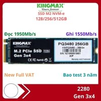 Ổ cứng SSD M.2 Kingmax PQ3480 128/256/512GB 2280 PCIe NVMe Gen 3x4 Đọc/ Ghi 1950/ 1800MB/s