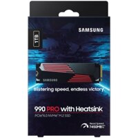Ổ cứng SSD M2-PCIe 1TB Samsung 990 PRO (kèm tản nhiệt - Chuyên game PlayStation PS5)