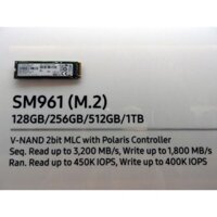 Ổ cứng SSD M2-PCIe 256GB Samsung SM961 NVMe 2280