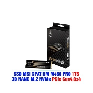 Ổ cứng SSD MSI Spatium M480 PCIe 4.0 NVMe M.2 1TB