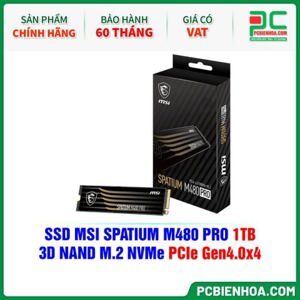Ổ cứng SSD MSI Spatium M480 PCIe 4.0 NVMe M.2 1TB