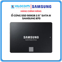 Ổ Cứng SSD Samsung 870 Evo 500GB 2.5-Inch SATA III MZ-77E500BW - Hàng Chính Hãng