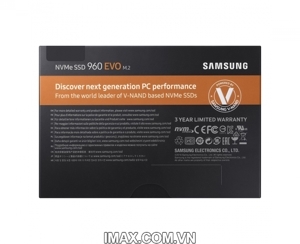 Ổ cứng SSD Samsung 960 EVO 1TB PCIe NVMe - M.2 (MZ-V6E1TBW)