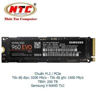 Ổ Cứng SSD Samsung 960 EVO M2 500GB - Chuẩn giao tiếp PCIe Gen 3×4 (đen)