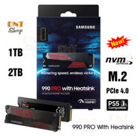 Ổ Cứng SSD Samsung 990 PRO 1TB 2TB With Heatsink PCIe Gen 4.0 x4 NVMe V-NAND M.2 2280 - Bảo Hành 5 Năm