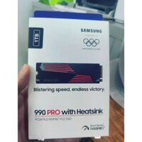Ổ cứng SSD Samsung 990 Pro 1TB / 2TB HeatSink M2 NVMe 2280 - PCIe Gen4x4  (600TBW)- BH 60 tháng