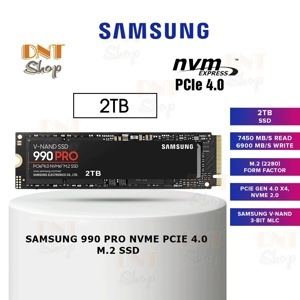 Ổ cứng SSD Samsung 990 PRO 2TB PCIe NVMe 4.0×4