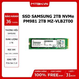 Ổ Cứng SSD Samsung PM981 2TB M.2 NVMe 2280