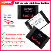 Ổ cứng SSD SanDisk 120G 240G 480G hàng bóc máy sức khoẻ tốt + Cài win miễn phí + Tặng Cable Sata