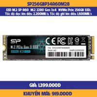 Ổ CỨNG SSD Silicon Power A60 256GB SP256GBP34A60M28-HÀNG CHÍNH HÃNG