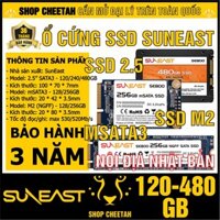 Ổ cứng SSD SunEast 480GB/256GB/240GB/128GB/120GB nội địa Nhật Bản – CHÍNH HÃNG – Bảo hành 3 năm – 2.5” Sata3 /mSata3/M2