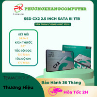 Ổ Cứng SSD TeamGroup CX2 Sata III / 256GB/ 512Gb / 1TB