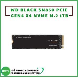 Ổ cứng SSD WD Black SN850 1TB M2-2280 NVMe PCIe Gen4 WDS100T1X0E