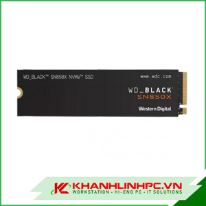 Ổ cứng SSD WD Black SN850X 500GB NVMe PCLe Gen 4 M.2 WDS100T2X0E