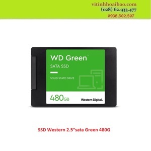 Ổ cứng SSD WD Green 480GB 2.5″ SATA 3 WDS480G3G0A