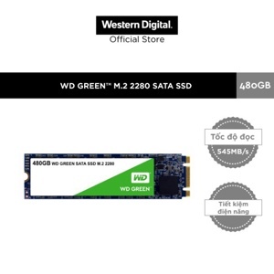 Ổ cứng SSD WD Green 480GB M2 2280 (WDS480G2G0B)