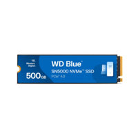 Ổ cứng SSD WD SN5000 Blue 500GB M.2 2280 PCIe NVMe 4x4 (Đọc 5000MB/s - Ghi 4000MB/s) - (WDS500G4B0E)