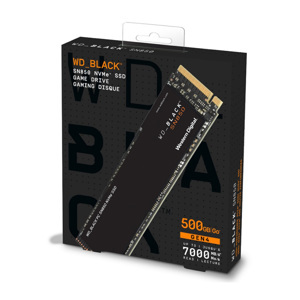 Ổ cứng SSD WD SN850 Black 500GB M.2 2280 PCIe NVMe 4x4 (Đọc 7000MB/s - Ghi 4100MB/s)-(WDS500G1X0E)