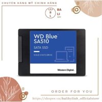 Ổ cứng SSD Western Digital Blue SA510 500GB SSD WD Blue 2.5" SATA 6Gb/sSATA III (WDS500G3B0A-EC)