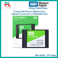 Ổ cứng SSD Western Digital Green 240GB 2.5 inch SATA 3 WDS240G3G0A - Hàng Chính Hãng