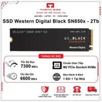 Ổ Cứng SSD Western Digital Black SN850X/ SN770 2TB/1TB M2 PCIe NVMe Gen 4x4 - Bảo hành 5 Năm