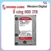 Ổ cứng  WD HDD Red Plus 3TB 3.5" SATA 3/ 128MB Cache/ 5400RPM (Màu đỏ)