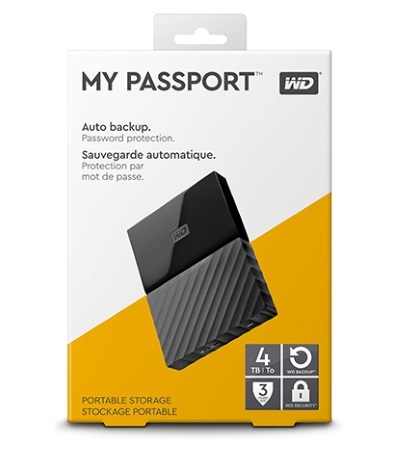 Ổ cứng WD Passport Ultra WDBYFT0040BBL/BK-WESN 4TB