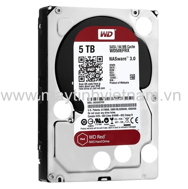 Ổ cứng Western Digital Red - 5TB, 64MB Cache