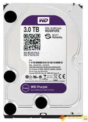 Ổ cứng Western Digital WD30PURX Purple 3Tb SATA3