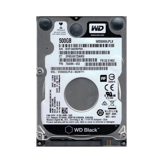 Ổ Cứng Western Scorpio Black 500GB WD5000LPLX