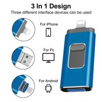 Ổ đĩa Flash 2tb Thích hợp cho iPhone Android PC MAC iPad Mở rộng bộ nhớ USB Thumb Drive