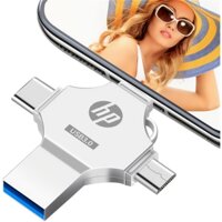 Ổ đĩa Flash điện thoại di động Hp 2TB 4 trong 1 Thích hợp cho Apple Type-C & USB Photo Memory Stick otg Flash Drive
