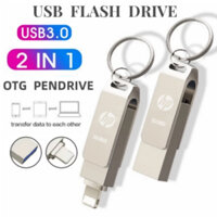 Ổ Đĩa Flash HP 2TB Usb Flash Drive 1TB Otg Pendrive 2 Trong 1 Cho iPhone Storage Pendrive