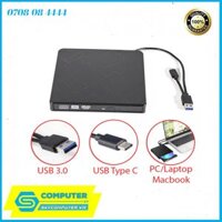 Ổ đĩa quang CD/DVD-RW cắm ngoài USB 3.0, Type-C cho Macbook, Laptop