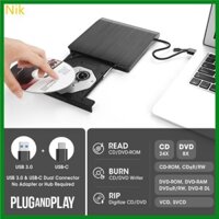 Ổ đĩa quang ngoài Niki USB3 0 Type C để đọc đầu DVD viết