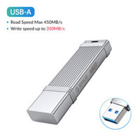 Ổ Đĩa U Di Động ORICO USB 3.2 Trình Điều Khiển Ngoài UFSD 450 MB/giây 256GB USB Flash Kim Loại Cắm Và Chạy Cho iPhone Và Thiết Bị USB A /Type-C