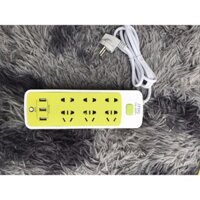 ổ điện 6 lỗ cắm tích hợp 3 chân sạc Điện thoại
