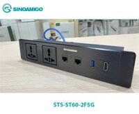 Ổ điện âm bàn đa năng Sinoamigo STS-ST60-3F5G - Tích hợp LAN, USB 3.0, HDMI
