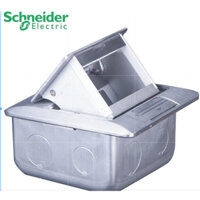 Ổ điện âm sàn Flexi Schneider-E224F-ABE kèm Ổ cắm đôi 3 chấu S-Flexi Schneider F1426UEST2M-G19 có màn che