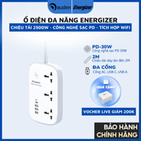Ổ điện đa năng WiFi Smart Power Strip 3AC kèm 3USB-A và 1USB-C sạc nhanh 30W - Hàng chính hãng