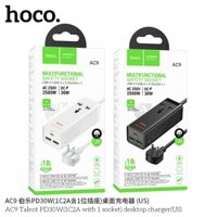 Ổ điện Hoco ac9 2U1C 30W 1 ổ cắm 1,5m