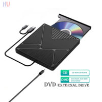 Ổ đọc ghi đĩa CD DVD rời gắn ngoài qua cổng USB 3.0 cho laptop, PC, máy Mác