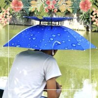 ô đội đầu 2 tầng hàng loại 1 che nắng che mưa chất liệu vải siêu giầy chấm thấm nước hàng loại 1 y hình quytran825