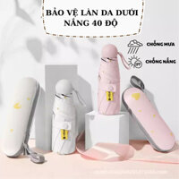 Ô Dù Bỏ Túi Bảo Vệ 100% UV, Ô 2 Lớp Vải Dù Dày Dặn Che Nắng Mưa Nhỏ Gọn Di Động