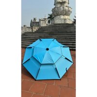 ô dù câu cá 2 tầng màu xanh ngọc (CHÍNH HÃNG)