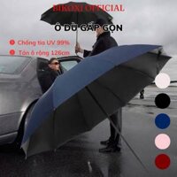 Ô Dù Che Mưa Bikoxi Gấp Gọn 10 Nan Thép Chắc Chắn Vải Dù Chống Tia UV
