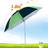 Ô Dù Che Nắng 1m8 đi câu cá, Dù Giọt Nước Và Dù Sọc Dưa Có Khớp Bẻ, kèm chân cắm đát