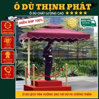 Ô dù che nắng lệch tâm vuông 2,5x2,5m hàng nhập khẩu cao cấp LOẠI 1, vải dù chống thấm