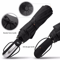 Ô dù gập 3 tự động đóng mở bằng nút bấm 60cm - Hàng xuất khẩu Nhật Bản - Đen